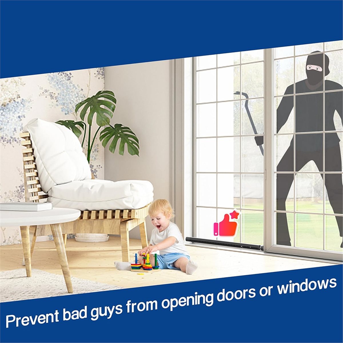 Home Security Bars - A20I Sürgülü Kapı Güvenlik Çubuğu 17-50