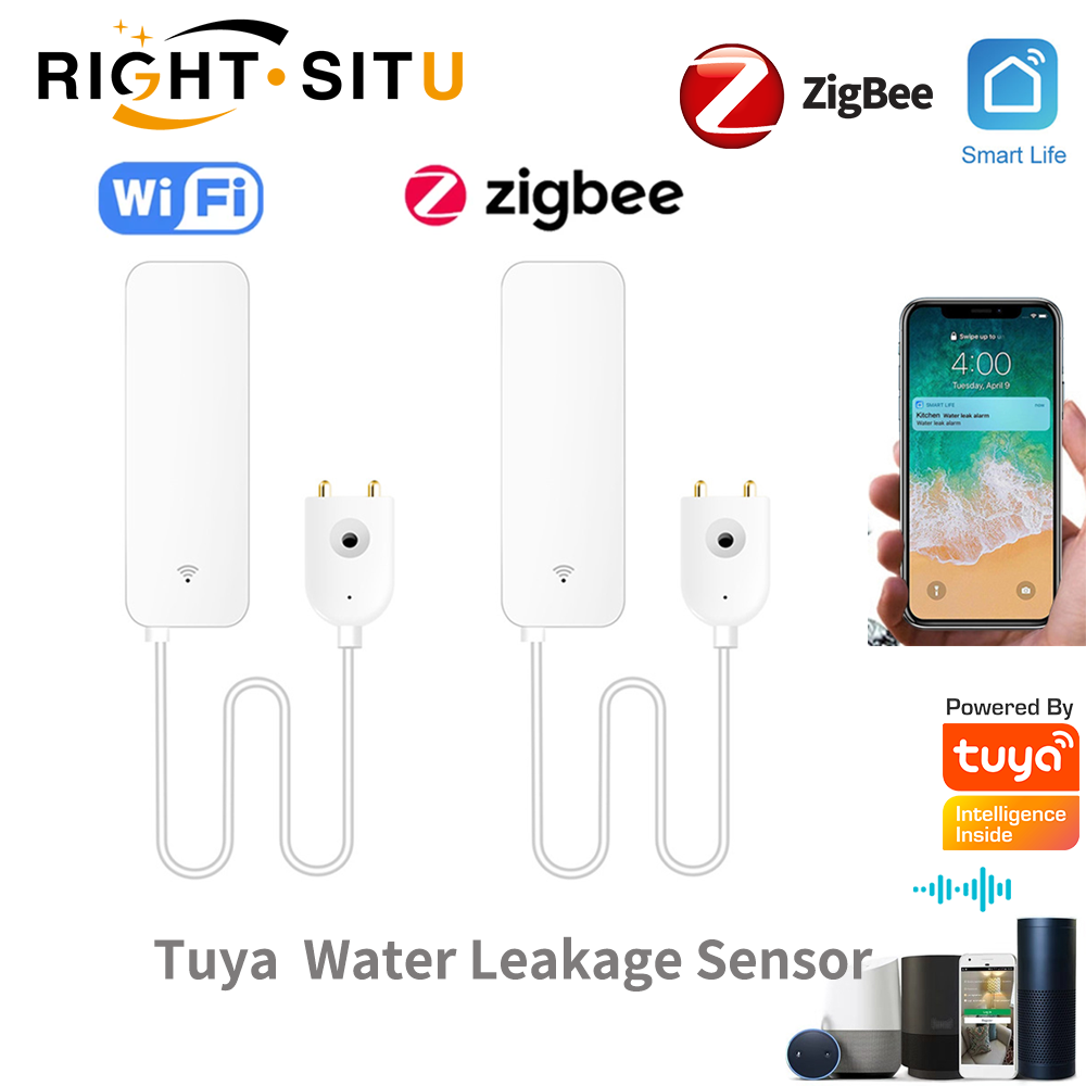 Home Security Gadgets - Tuya WiFi Su Kaçak Sensörü, Su