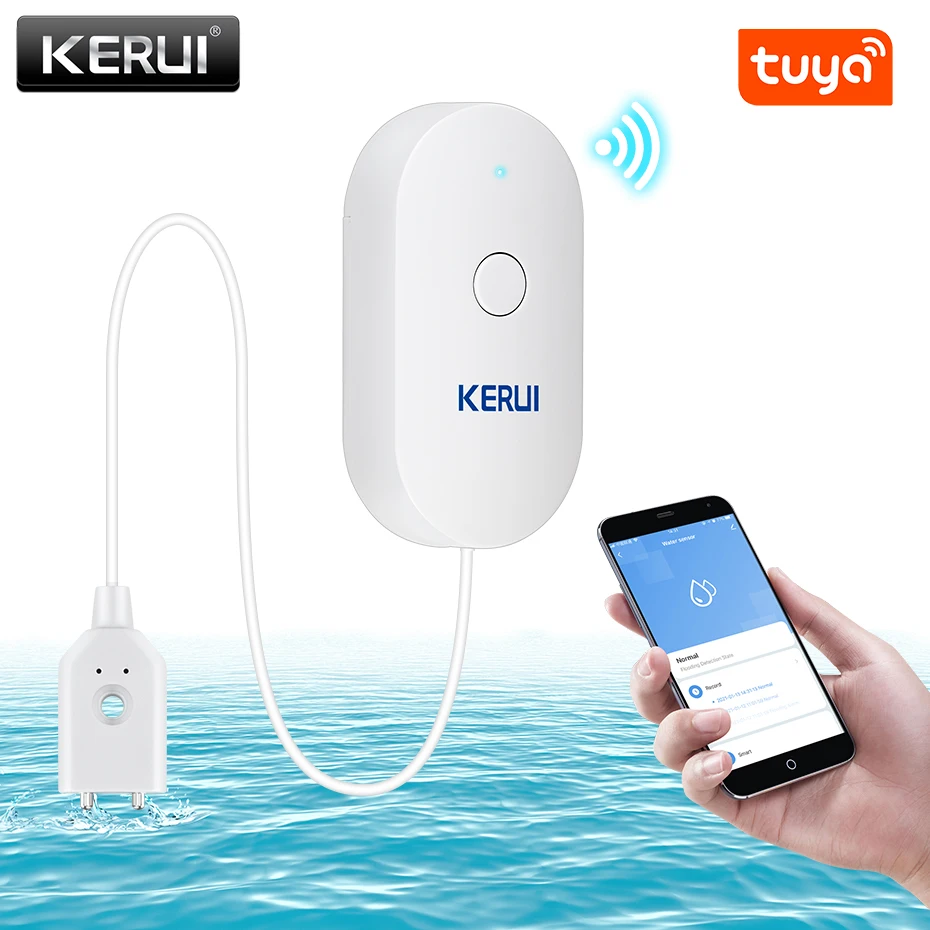 Home Security And Monitoring - KERUI WiFi Su Sensörü Akıllı Ev