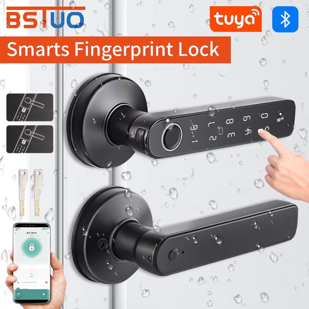 Home Security Keypad - Tuya Bluetooth Akıllı Kapı Kilidi, Parmak
