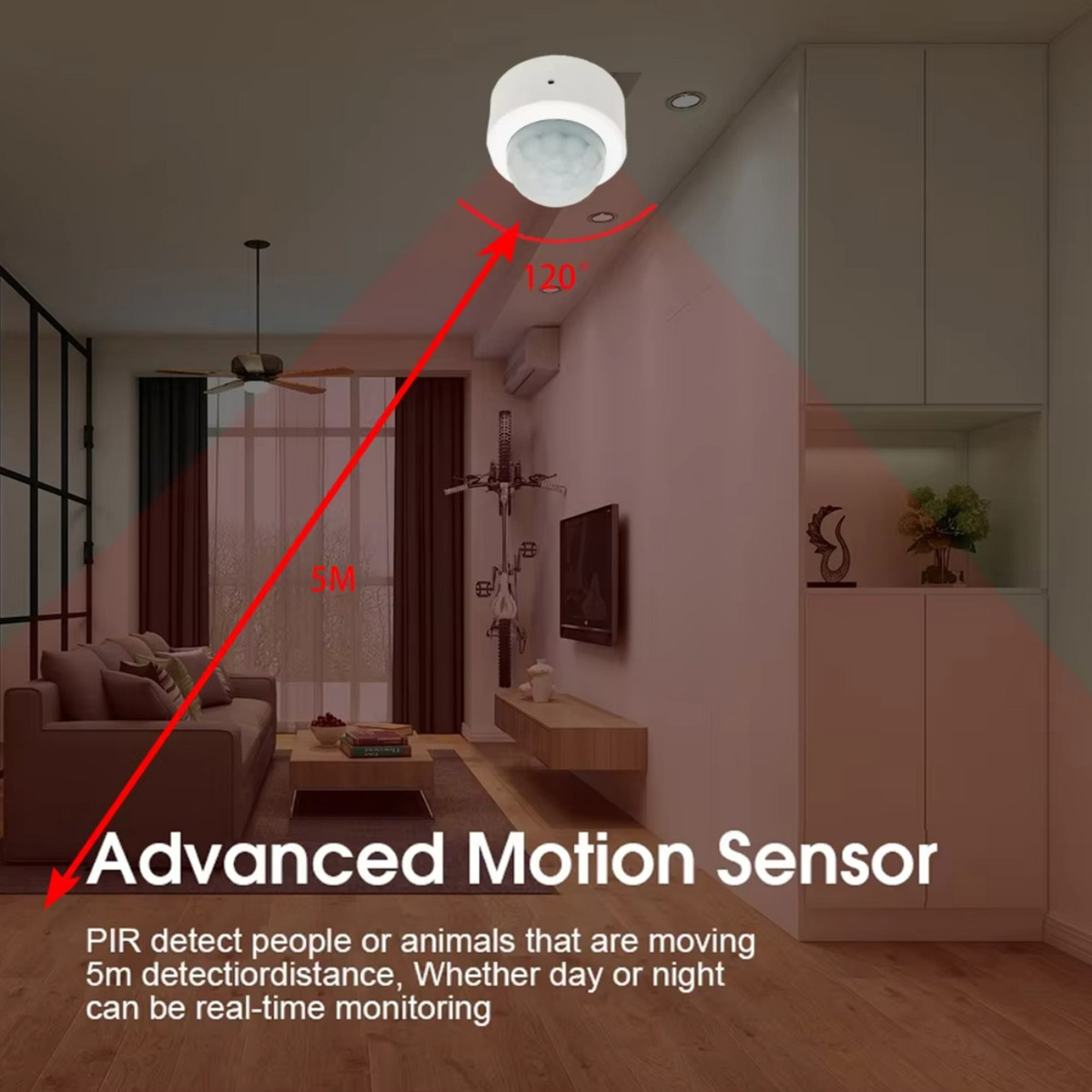 Zigbee PIR Hareket Sensörü İns - Home Security Gadgets incelemesi ve fiyatı