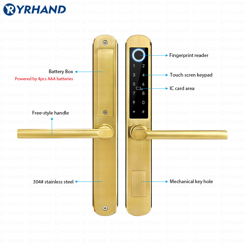 IP66 Altın Paslanmaz çelik Sür - Home Security Keypad incelemesi ve fiyatı
