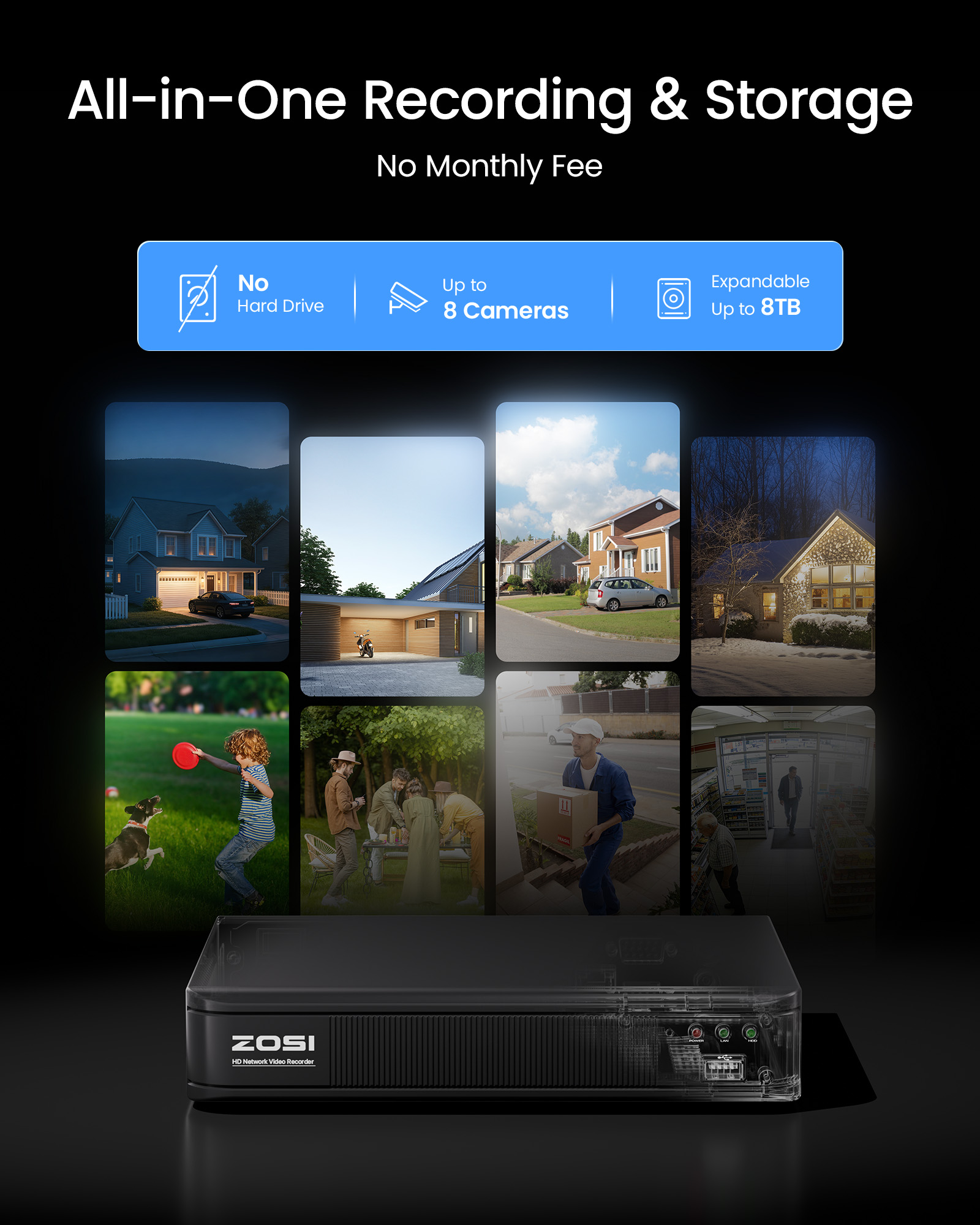 ZOSI 3K Lite Kablolu CCTV Güve - Home Security Outdoor Camera System incelemesi ve fiyatı