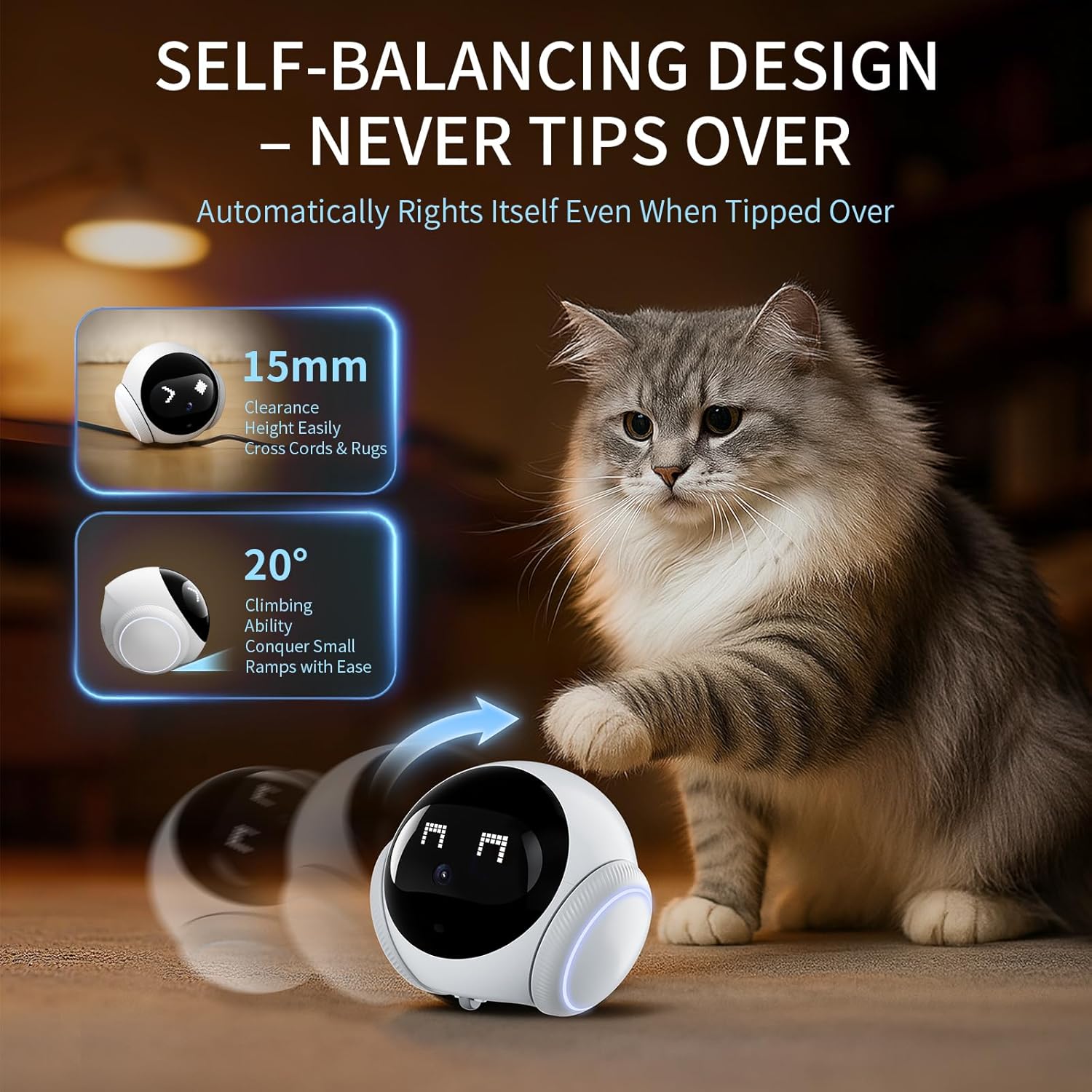 2.4GHz WiFi özellikli, hareket - Home Security Robot Dog incelemesi ve fiyatı