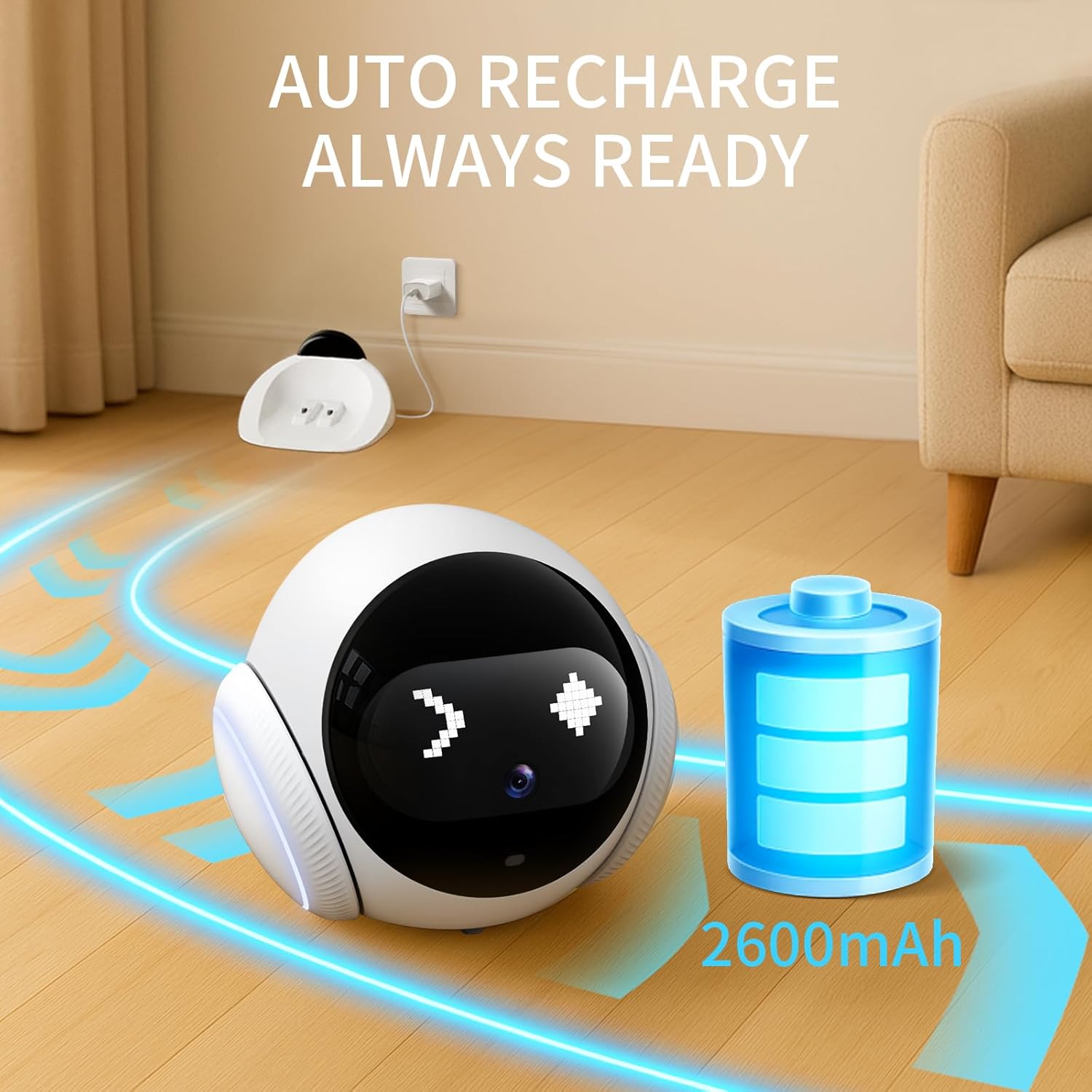 2.4GHz WiFi özellikli, hareket - Home Security Robot Dog incelemesi ve fiyatı