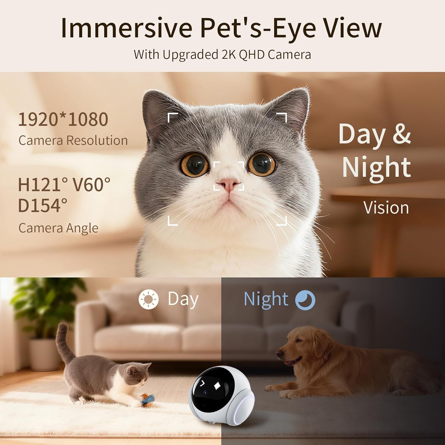 2.4GHz WiFi özellikli, hareket - Home Security Robot Dog incelemesi ve fiyatı