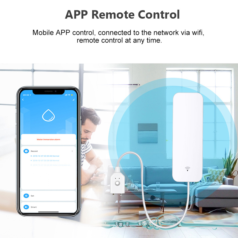 Tuya WiFi Su Kaçak Sensörü, Su - Home Security Gadgets incelemesi ve fiyatı
