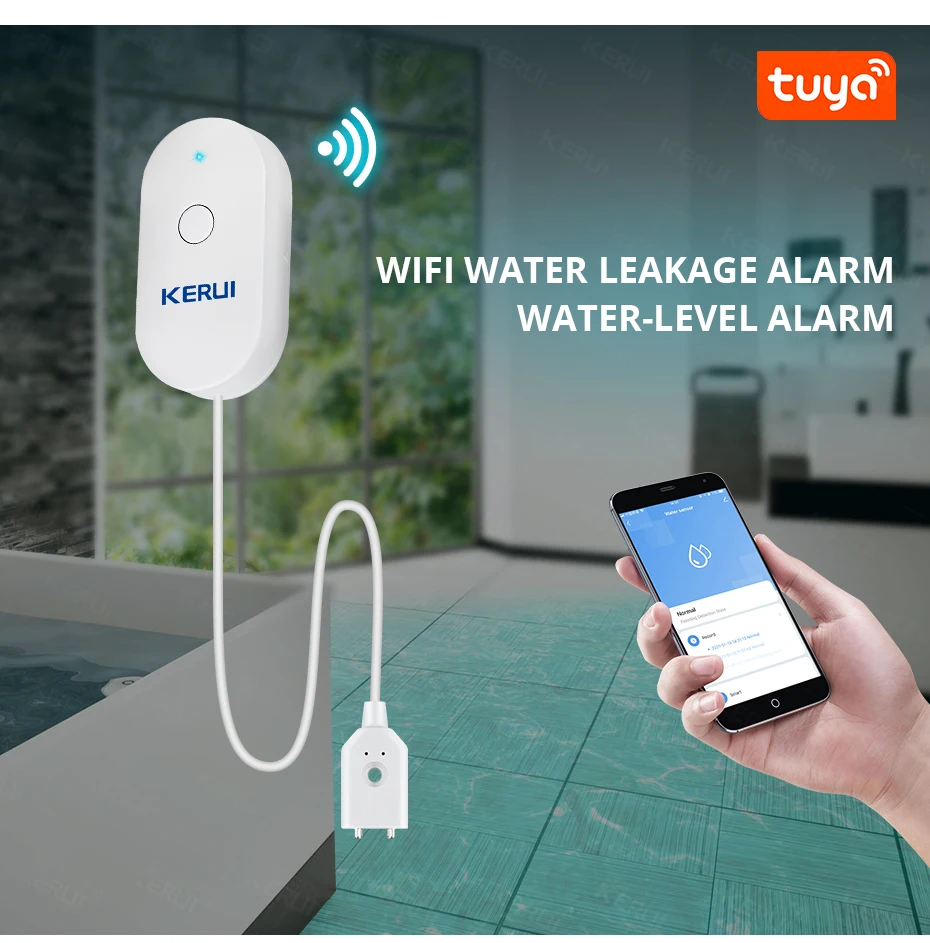 KERUI WiFi Su Sensörü Akıllı E - Home Security And Monitoring incelemesi ve fiyatı