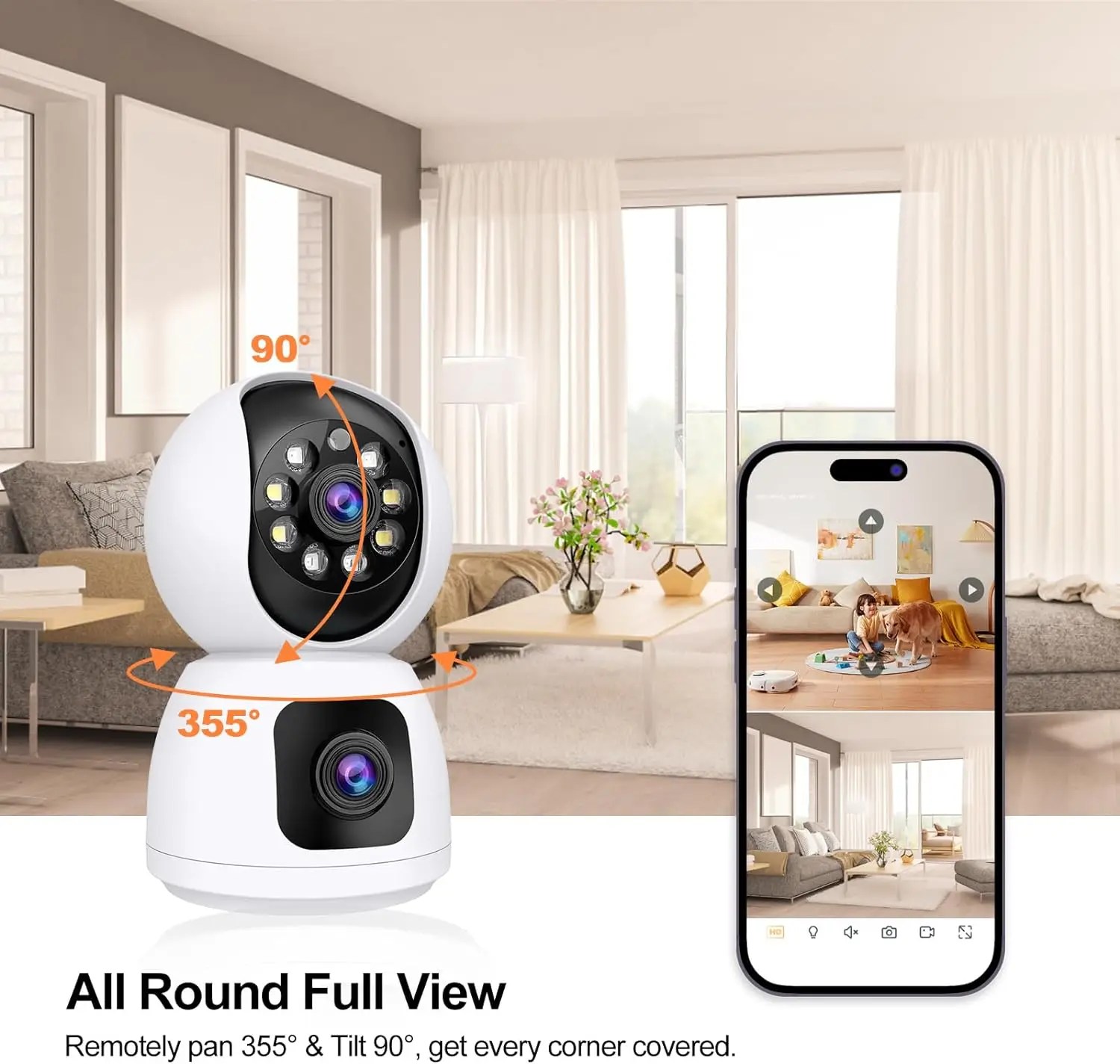 Tuya 4K 8MP HD WiFi Kamera İç  - Home Security Google Camera incelemesi ve fiyatı