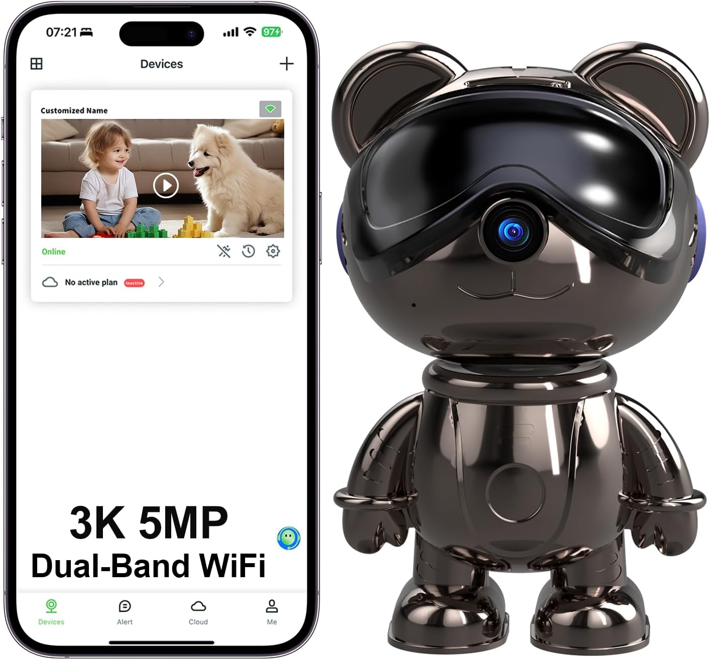 İç Mekan WiFi Güvenlik Kameras - Home Security Google Camera incelemesi ve fiyatı