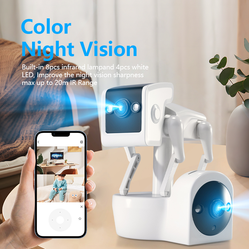 1080P 5G Çift Lens Robot Köpek - Home Security Robot Dog incelemesi ve fiyatı