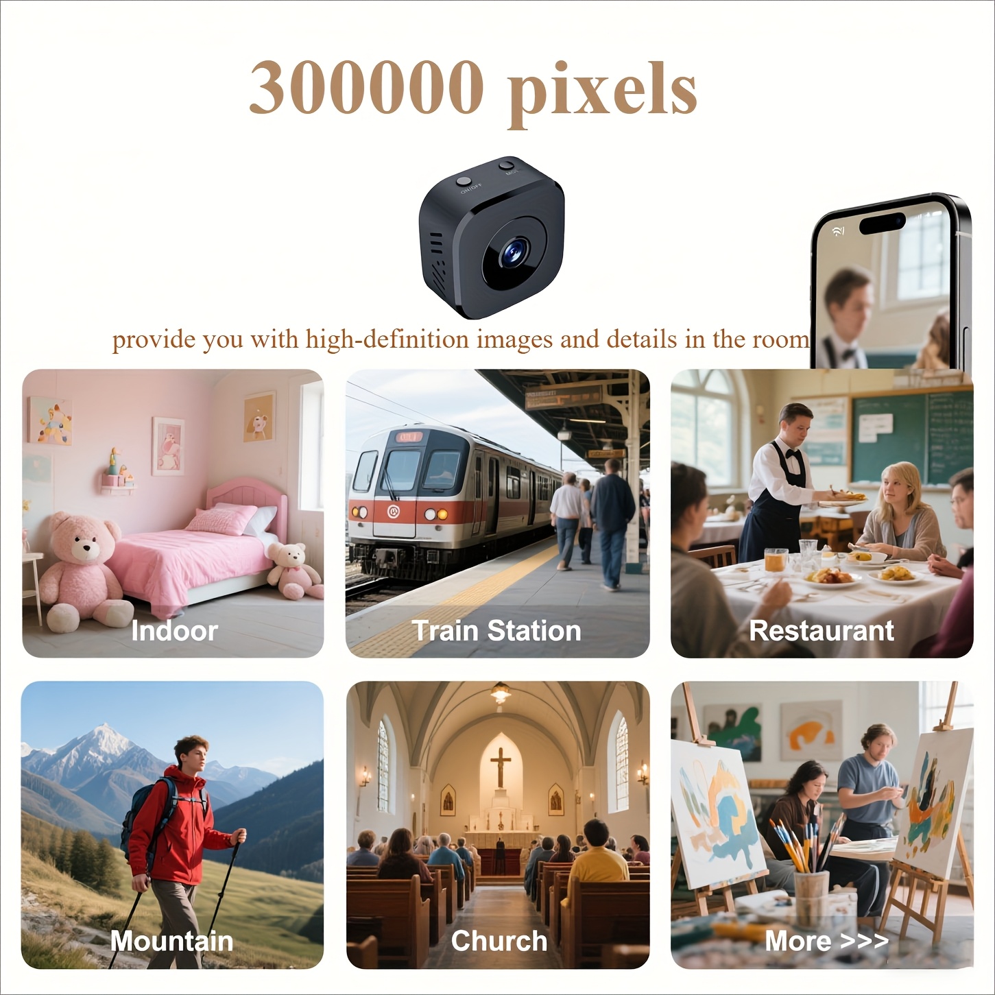 1080P HD Mini WiFi Kamera Kapa - Home Security And Monitoring incelemesi ve fiyatı