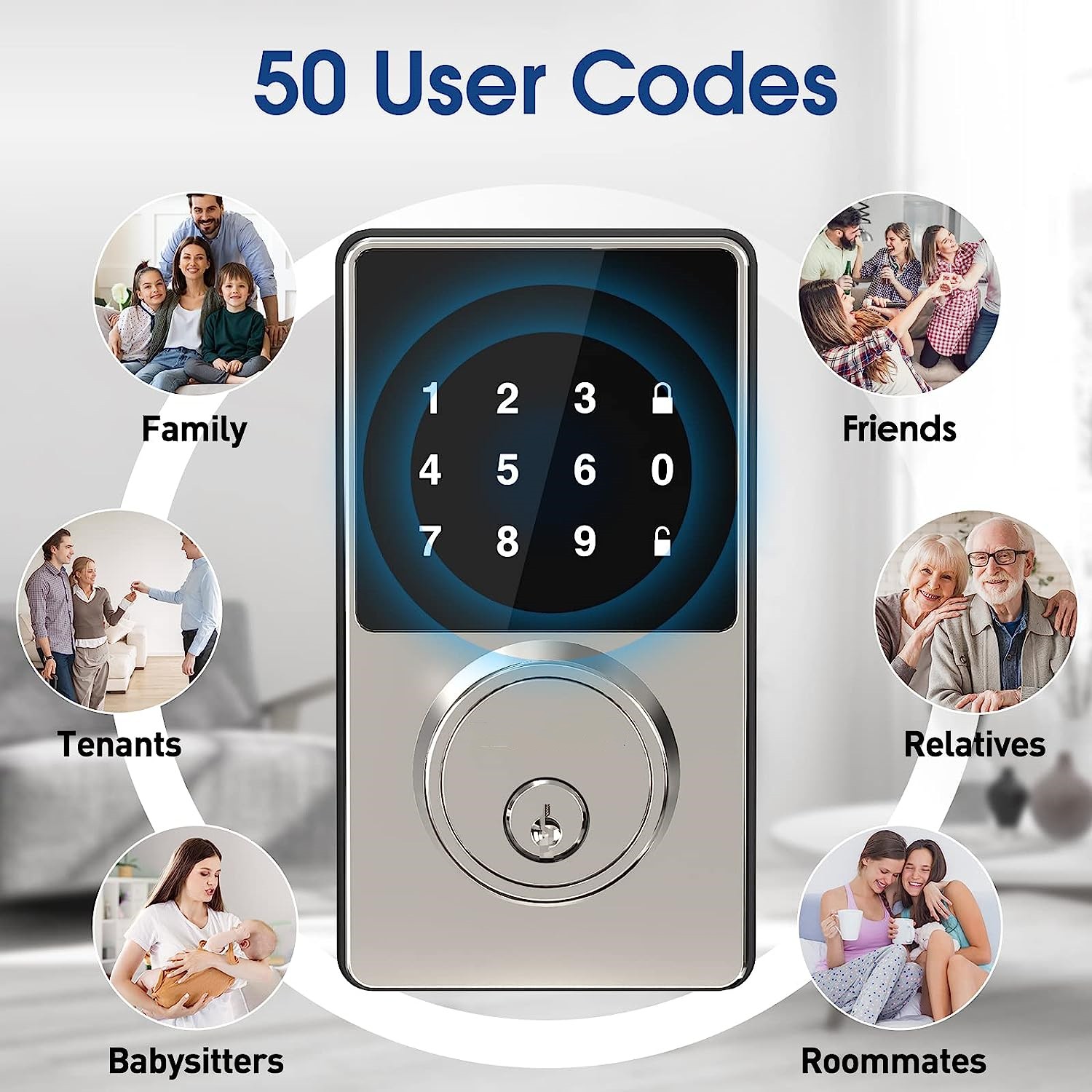 Şifreli Akıllı Kilit, Dokunmat - Home Security Keypad incelemesi ve fiyatı