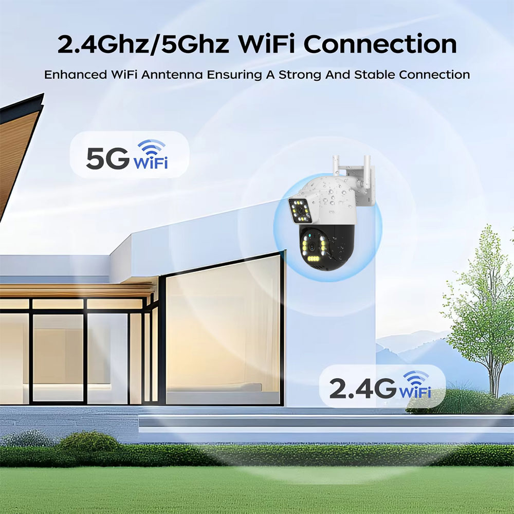 Tuya Çift lensli 5G Wifi Dış M - Home Security Google Camera incelemesi ve fiyatı